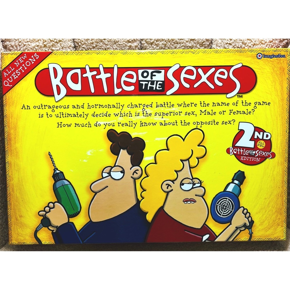 Battle of the Sexes 2nd Edition Board Game Imagination Entertainment 2006 Trivia